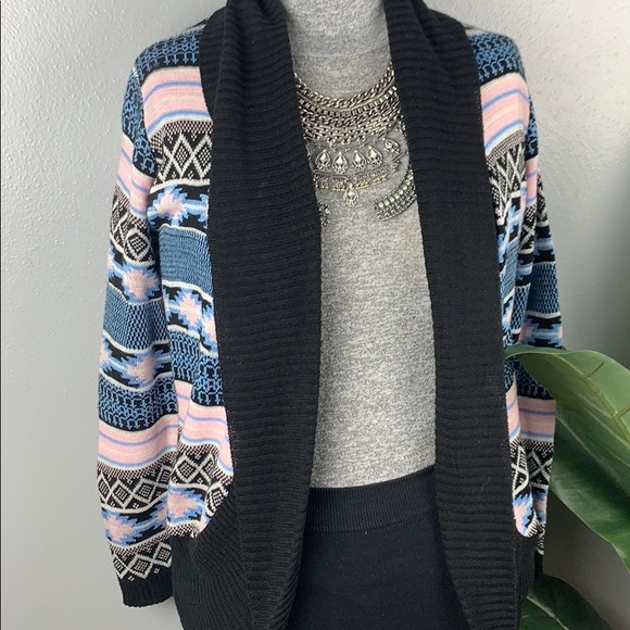 Rue 21 Striped Open Front Cardigan Size Small - Picture 2 of 12